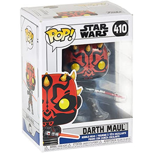 Funko POP! Star Wars: Clone Wars Wave 2 DARTH MAUL Figure #410 w/ Protector