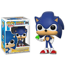 Load image into Gallery viewer, Funko Pop! Games: SONIC with EMERALD Figure #284 w/ Protector