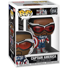 Load image into Gallery viewer, Funko Pop! Marvel: Falcon and The Winter Soldier - Captain America (Sam Wilson) w/ Protector