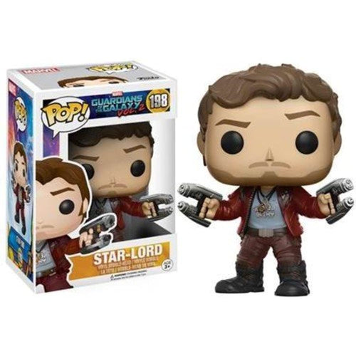 Funko POP! Movies: Guardians of The Galaxy 2 STAR-LORD Figure #198 w/ Protector