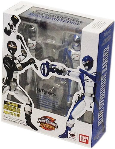 S.H.Figuarts Power Rangers Blue & Black Overdrive Rangers Action Figure 2-Pack