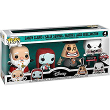 Load image into Gallery viewer, Funko The Nightmare Before Christmas Pop! Sandy Claws Sally Sewing Mayor &amp; Jack Skellington Vinyl Figure Set Hot Topic Exclusive