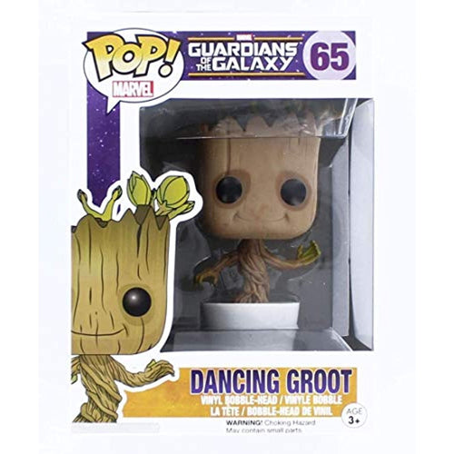 Funko POP! Marvel Guardians of the Galaxy DANCING GROOT Figure #65 w/ Protector