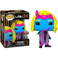 Load image into Gallery viewer, Funko Pop Marvel Loki Sylvie Blacklight w/ Protector