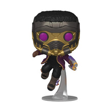 Load image into Gallery viewer, Funko POP! Marvel Studios What If..? T&#39;CHALLA STAR-LORD Figure #871 w/ Protector