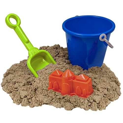 Bucket O'Sand 1.5 pounds Brown Kinetic Sand with Castle Mold and Shovel