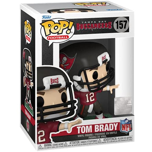 Funko POP! NFL Buccaneers TOM BRADY Home Uniform Figure #157 w/ Protector