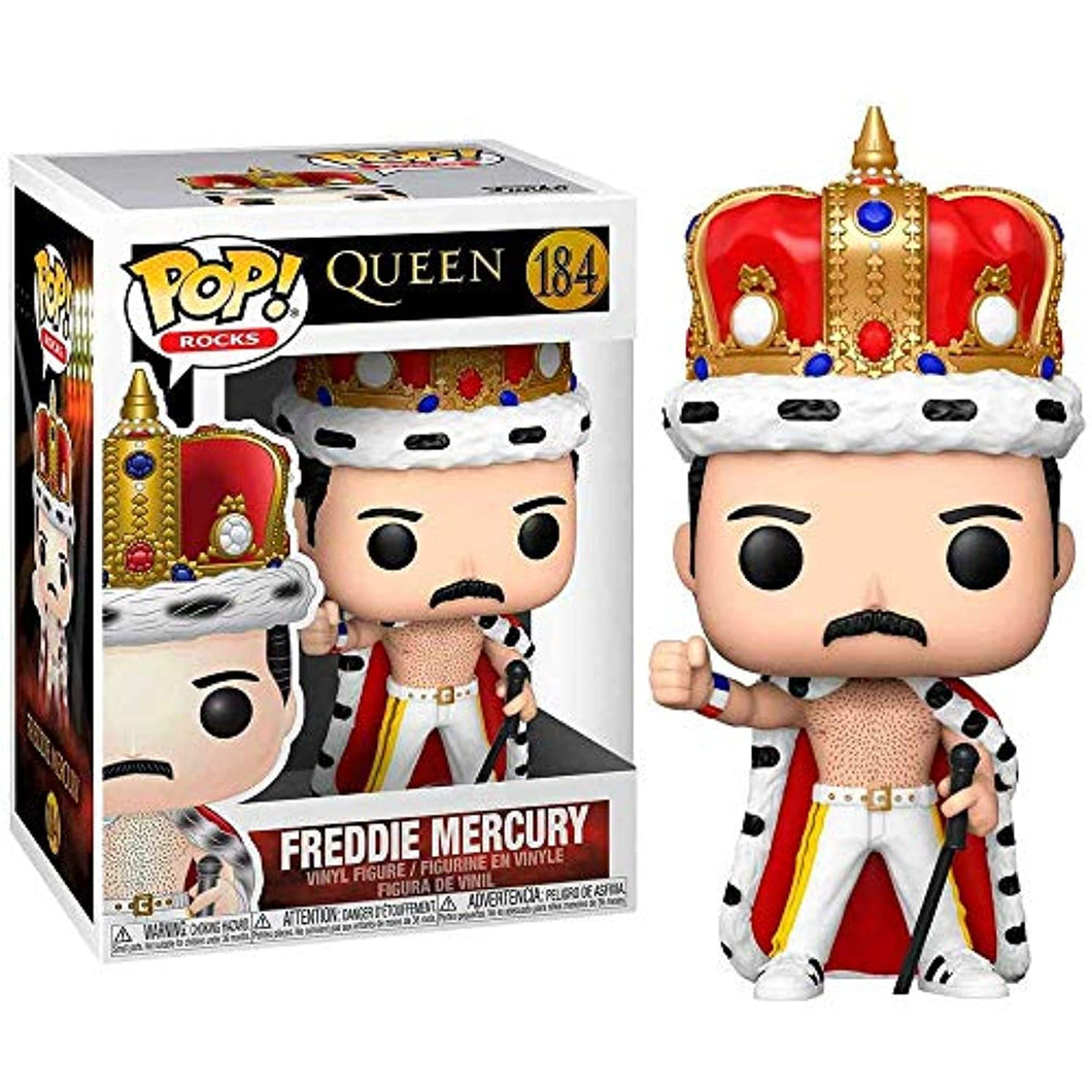 Funko Pop! Rocks: Freddie Mercury King Figure w/ Protector