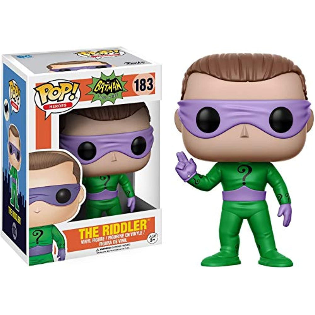 Funko POP! Batman Classic 1966 TV Series RIDDLER Figure #183 w/Protector