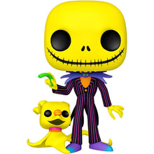Load image into Gallery viewer, Funko POP! The Nightmare Before Christmas 10 inch JACK and ZERO Blacklight  #809