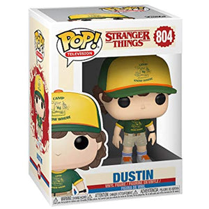 Funko POP! TV: Stranger Things DUSTIN at Camp Figure #804 w/ Protector