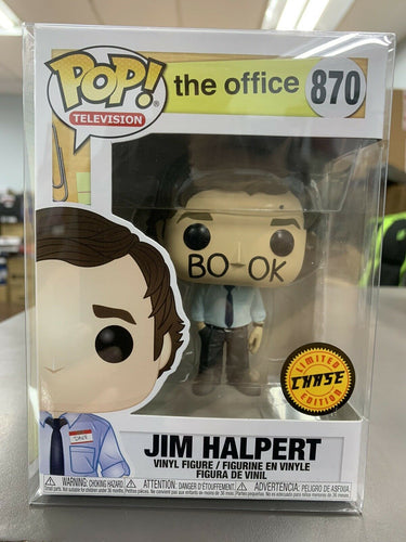 Funko POP! Television: The Office JIM HALPERT Chase Figure #870 w/ Protector