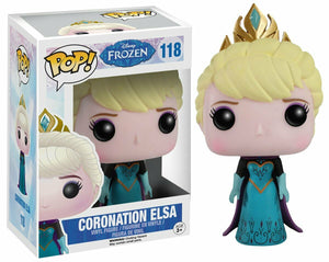 Disney Frozen Funko POP! Movies Coronation Elsa Vinyl Figure #118 w/ Protector