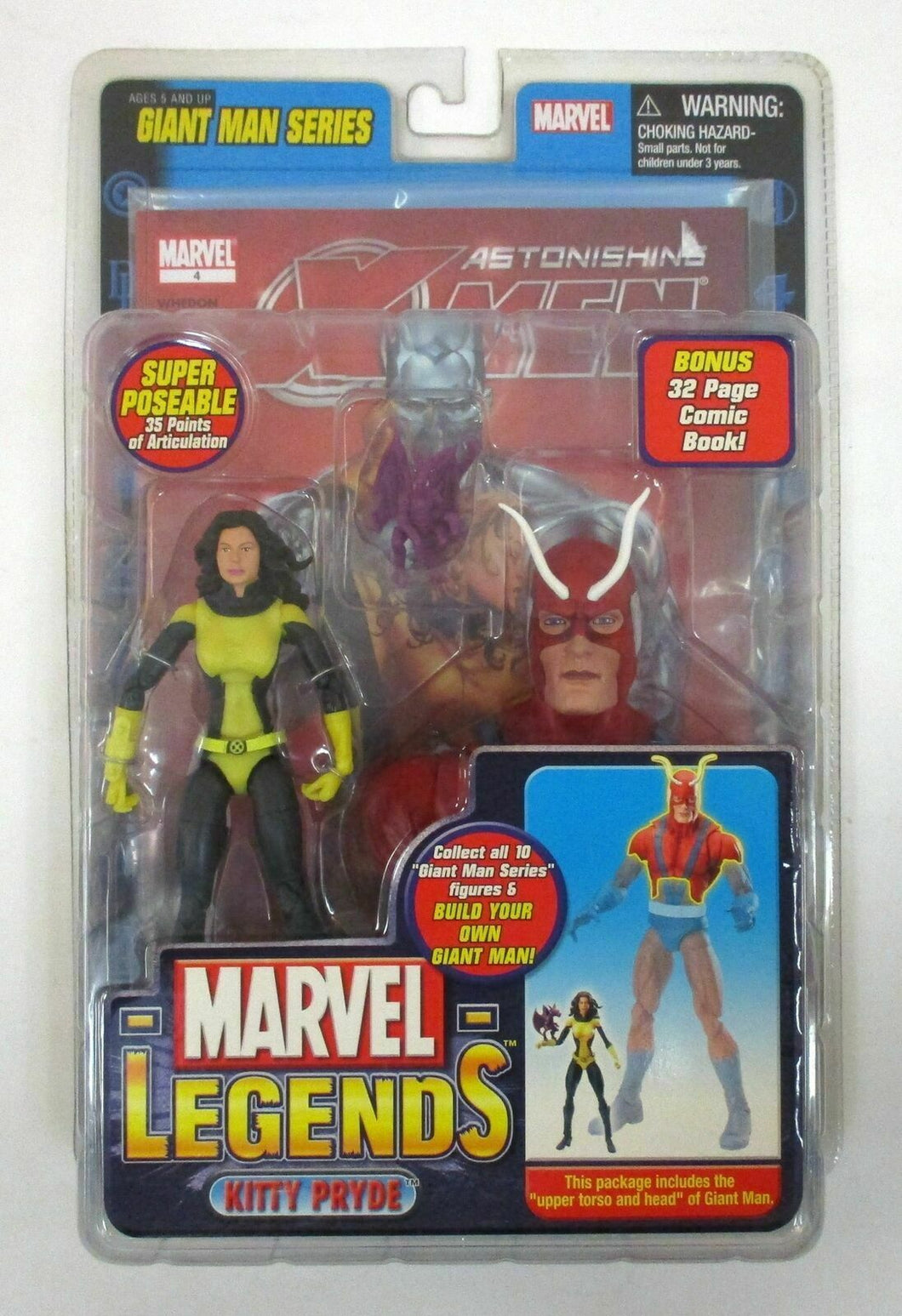 KITTY PRYDE Marvel Legends Figure Giant Man Series NEW MIB Shadowcat Toy Biz