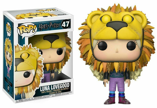 Funko POP! Harry Potter LUNA LOVEGOOD w/ Lion Head Figure #47 w/ Protector