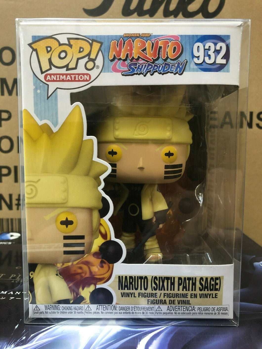 Funko POP! Anime: Naruto NARUTO SIX PATH SAGE Figure #932 w/ Protector