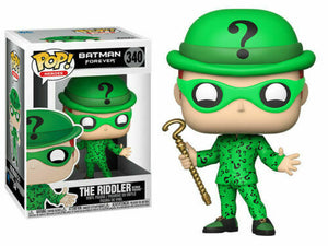 Funko POP! Heroes: Batman Forever RIDDLER Jim Carey Figure # 340 w/Protector