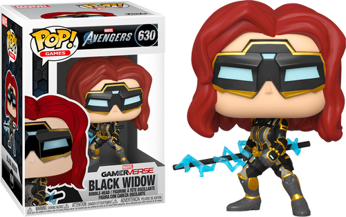 Funko Pop! Marvel: Avengers Game BLACK WIDOW (Stark Tech Suit) #630 DAMAGE BOX