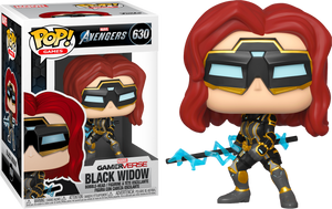 Funko Pop! Marvel: Avengers Game BLACK WIDOW (Stark Tech Suit) #630 DAMAGE BOX