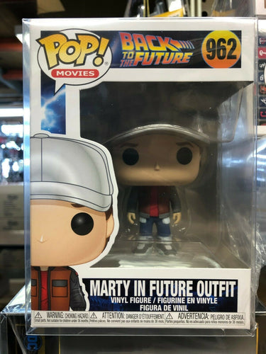 Funko POP! Movies: Back to the Future MARTY in FUTURE OUTFIT #962 w/ Protector