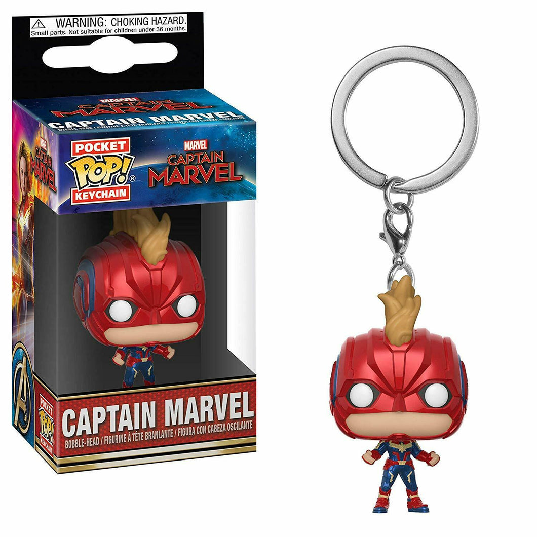 Funko Pop Keychain Marvel Captain Marvel Masked Vinyl Figure