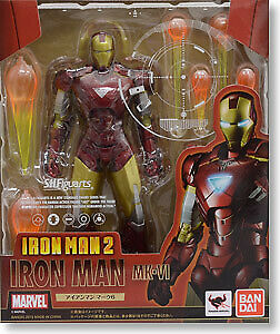 S.H.Figuarts Iron Man 2 Iron Man Mk-VI Action Figure Bandai US Seller