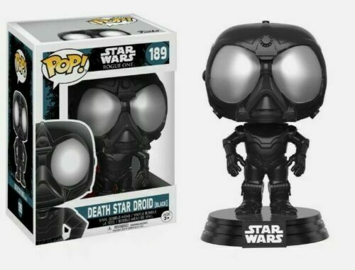 Funko POP! Star Wars: Rouge One DEATH STAR DROID Black Figure #189 DAMAGE BOX