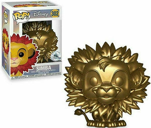 Funko POP! Disney: The Lion King SIMBA Gold Special Edition #302 DAMAGE BOX