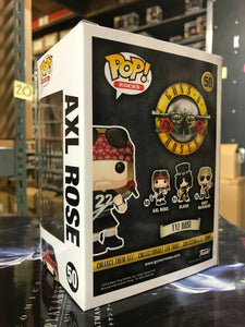 Funko POP! Rocks: Guns N Roses AXL ROSE Figure #50 w/ Protector