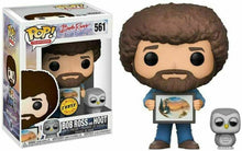 Load image into Gallery viewer, Funko POP! TV: Bob Ross BOB ROSS and HOOT Chase Figure #561 w/ Protector