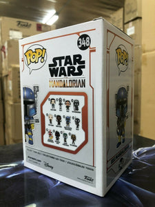 Funko POP! Star Wars HEAVY INFANTRY MANDALORIAN Figure #348 w/ Protector