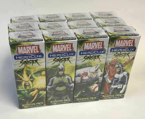 Marvel Heroclix Sinister Booster Brick NEW 12 Packs