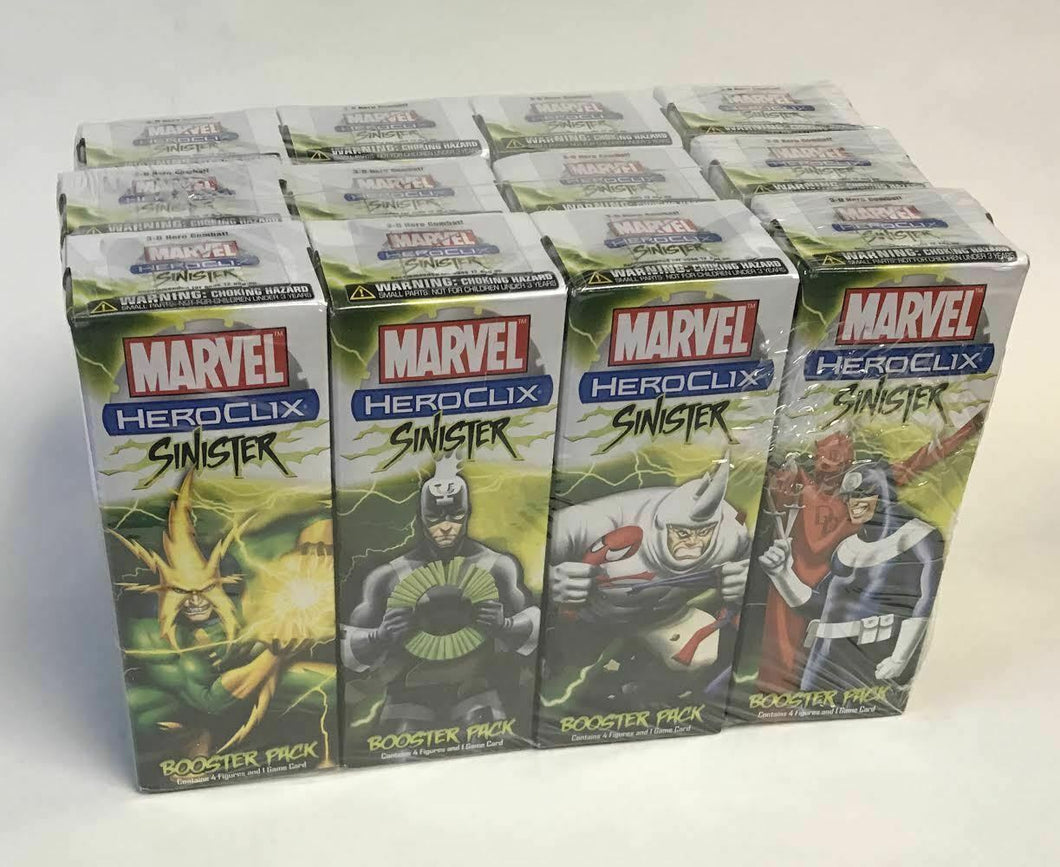 Marvel Heroclix Sinister Booster Brick NEW 12 Packs