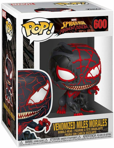 Funko POP! Marvel: Max Venom MILES MORALES Figure #600 w/ Protector