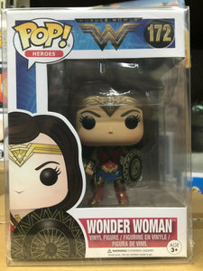 Funko POP! Heros: DC Comics WONDER WOMEN Figure #172 w/ Protector