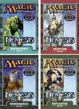 Load image into Gallery viewer, WOTC MtG Nemesis Set of 4 - Mercenaries, Breakdown, Replicator, Eruption
