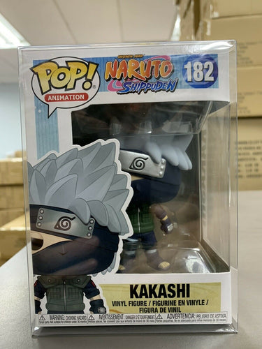 Funko POP! Animation: Naruto Shippuden KAKASHI Figure #182 w/ Protector
