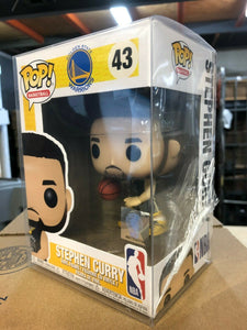 Funko POP! NBA Warriors STEPHEN CURRY Figure #43 w/ Protector