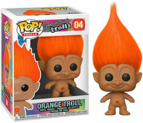 Funko Pop! Trolls - Orange Troll Vinyl Figure with Protector