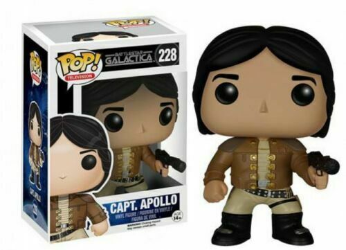 Funko POP! TV Battle Galatica CAPTAIN APOLLO Figure #228 DAMAGE BOX