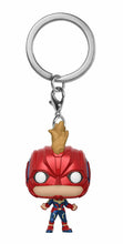 Load image into Gallery viewer, Funko Pop Keychain Marvel Captain Marvel Masked Vinyl Figure