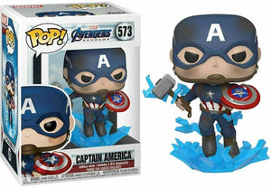 Funko POP! Marvel: Avengers Endgame CAPTAIN AMERICA Figure #573 w/ Protector