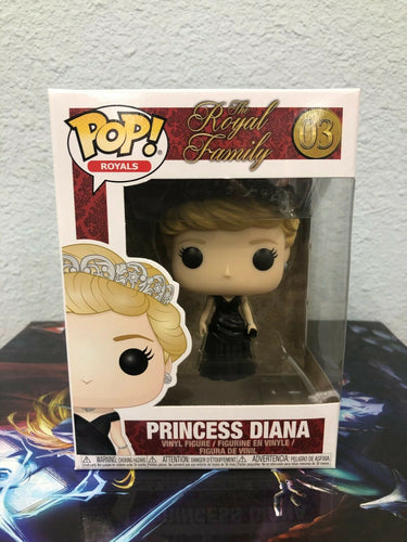 Funko POP! Royals: Royal Family DIANA Princess of Wales Figure #03 w/ Protector