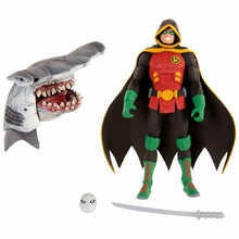 Load image into Gallery viewer, DC Comics Multiverse DAMIAN WAYNE ROBIN w/ Hammerhead King Shark Piece 6&quot; Figure