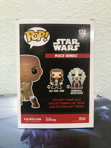 Funko POP! Star Wars MACE WINDU Special Edition Figure #172 w/ Protector