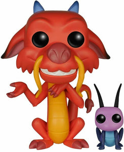 Funko POP! Disney: Mulan MUSHU & CRICKET Figure #167 w/ Protector