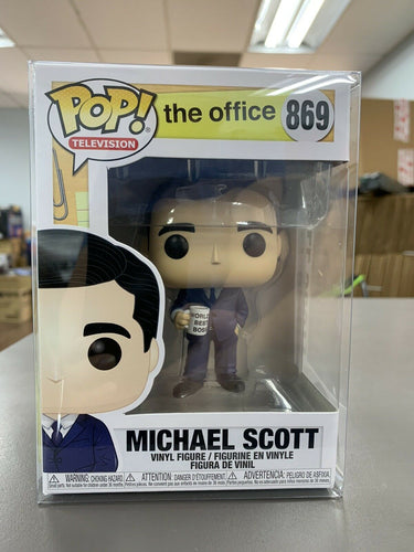 Funko POP! TV The Office MICHAEL SCOTT Figure #869 w/ Protector