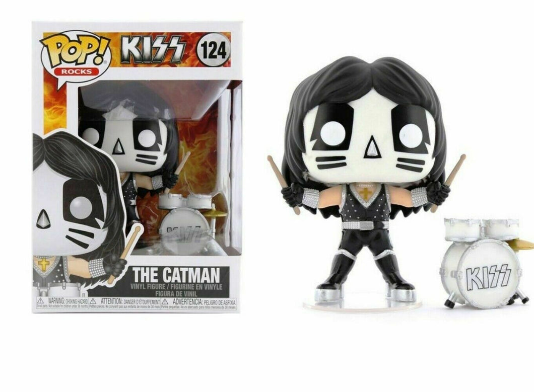 Funko POP! Rocks: Kiss THE CATMAN Figure #124 DAMAGE BOX