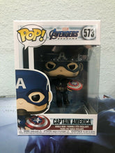 Load image into Gallery viewer, Funko POP! Marvel: Avengers Endgame CAPTAIN AMERICA Figure #573 w/ Protector