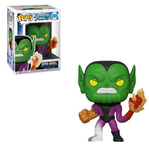 Funko POP! Marvel: Fantastic Four SUPER-SKRULL Figure #566 w/ Protector